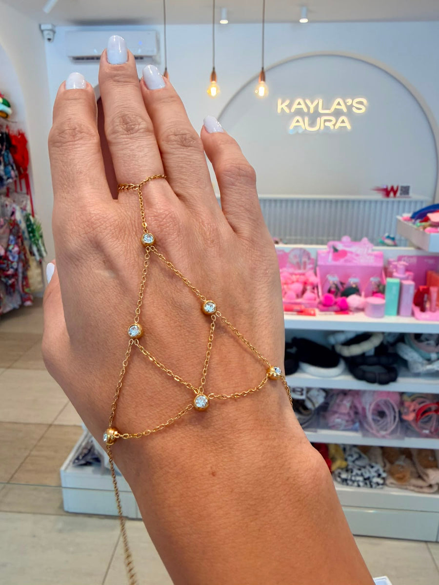 The Lumina Web Hand Chain