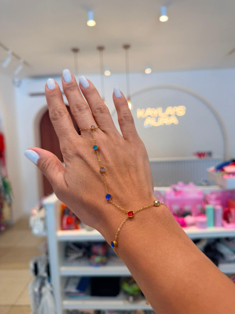 The Iris Rainbow Hand Chain