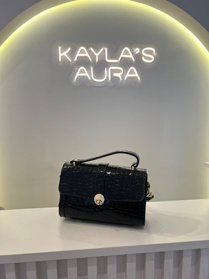 The Croco-Embossed Satchel