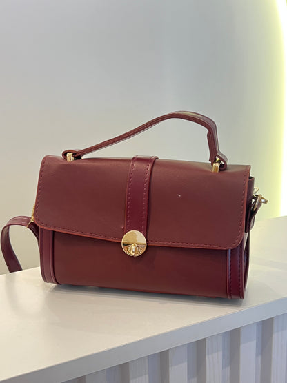 The Bordeaux Structured Satchel