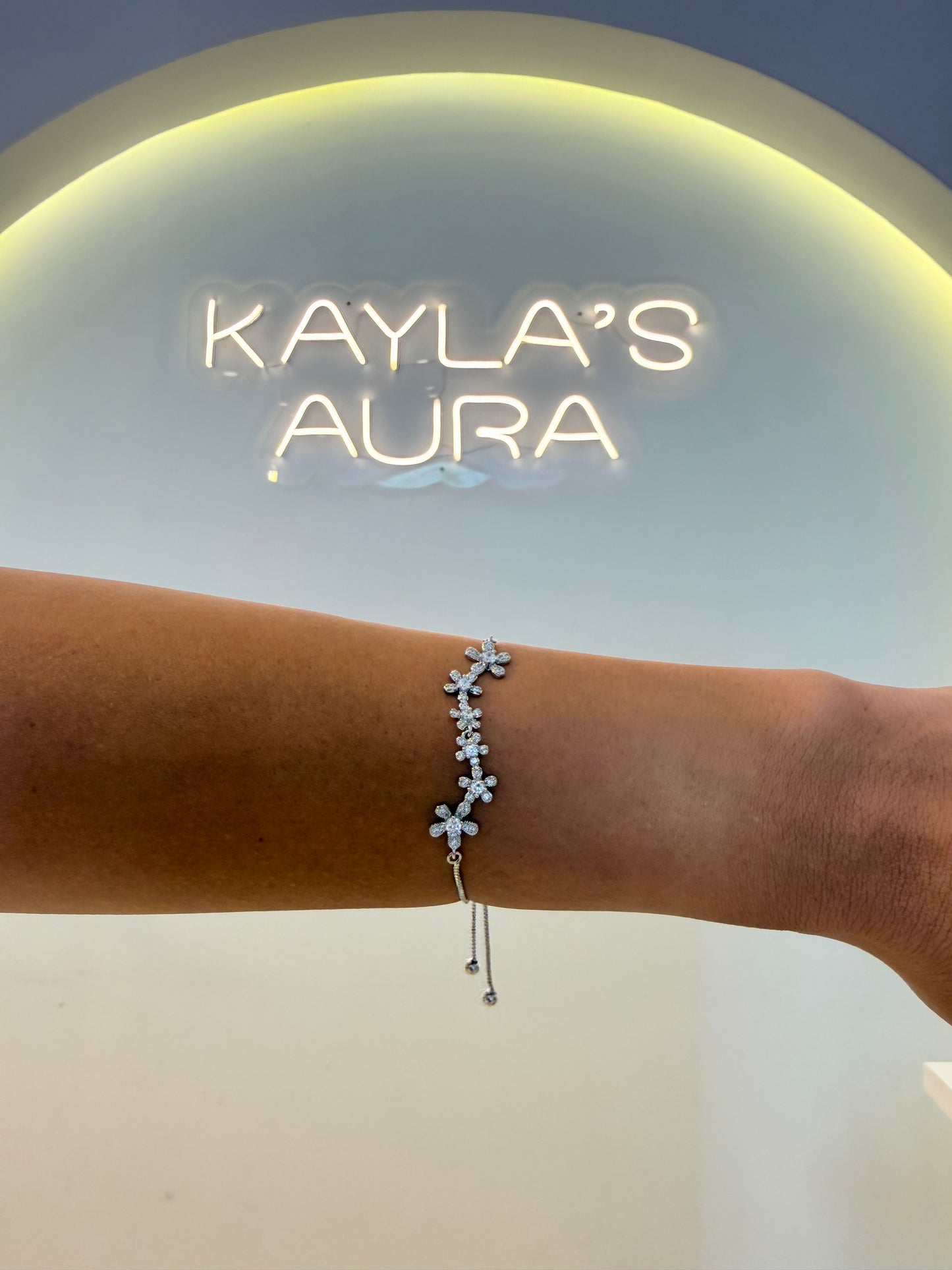 Flower classy silver