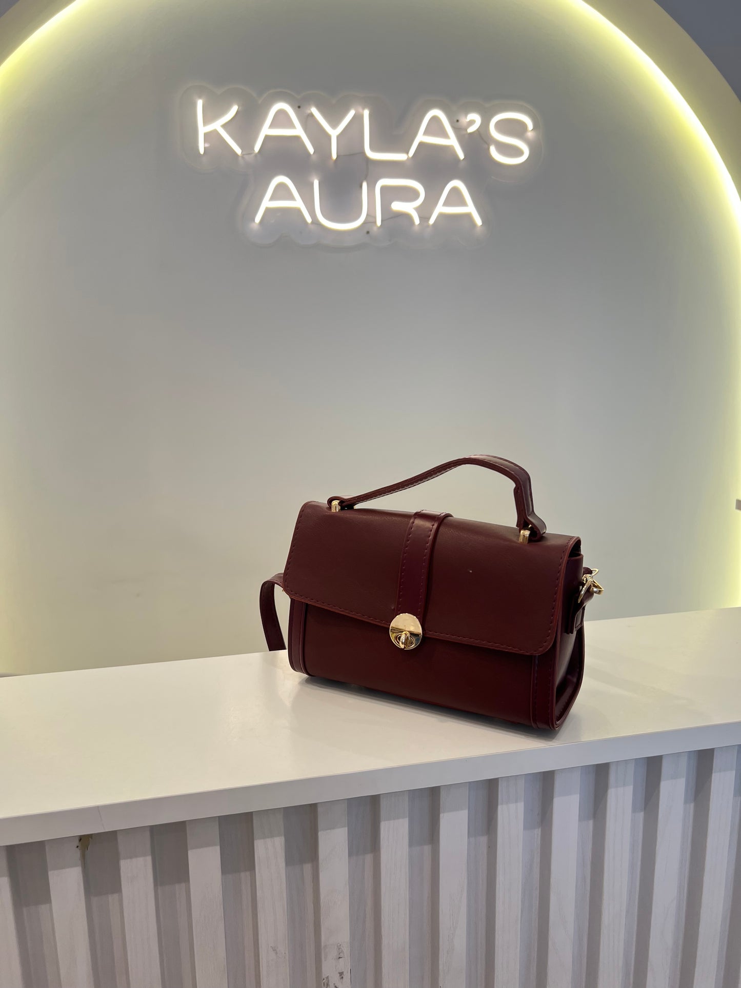 The Bordeaux Structured Satchel