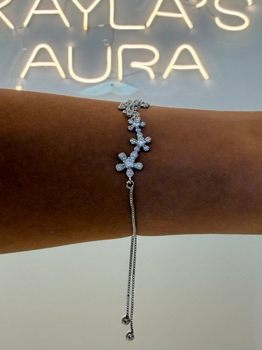 Flower classy silver